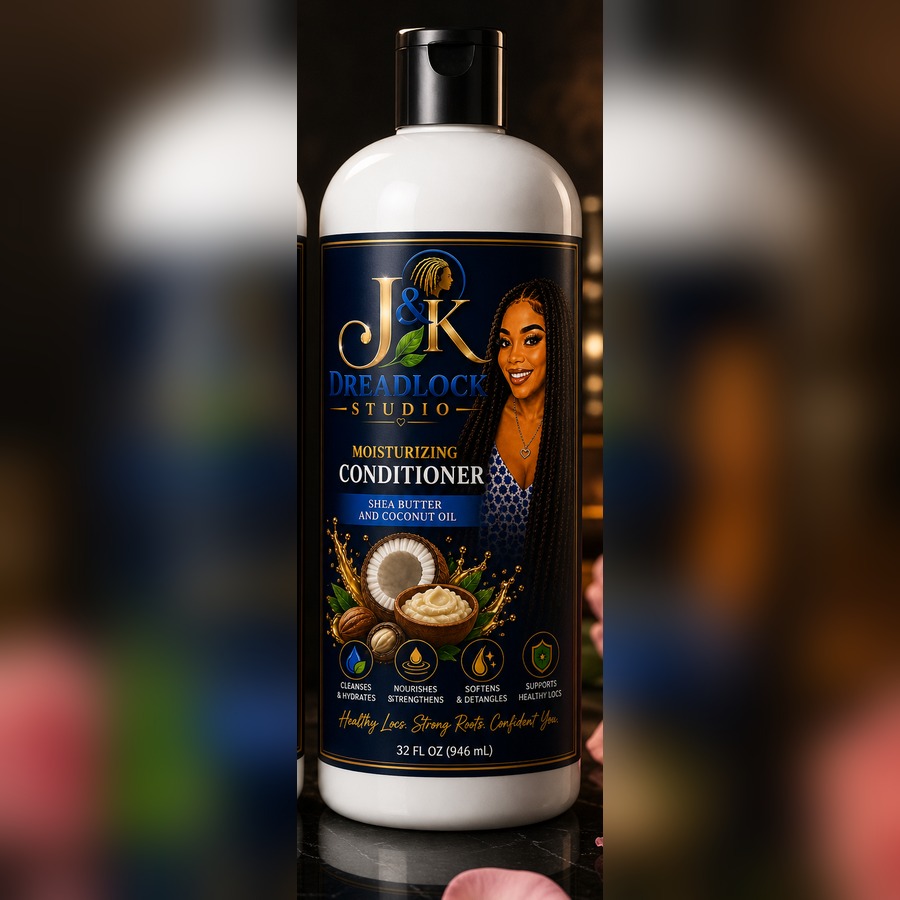 J&K Moisturizing Conditioner with shea butter and coconut oil